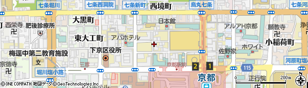 京都市交通局　コトチカ京都案内所周辺の地図