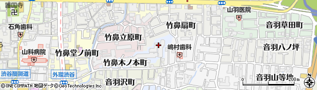 京都府京都市山科区竹鼻木ノ本町周辺の地図