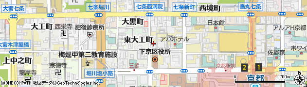ＫＣＳセンター　京都七条堀川周辺の地図