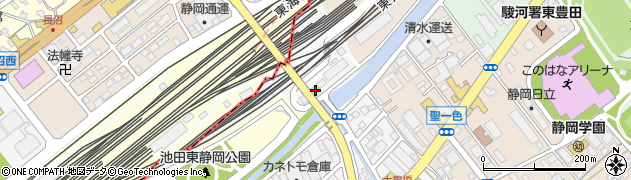 静岡通運本社周辺の地図