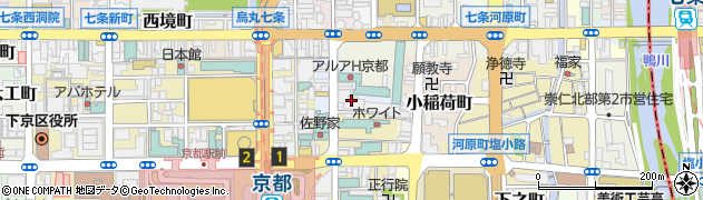 パデシオン京都駅前２番館周辺の地図