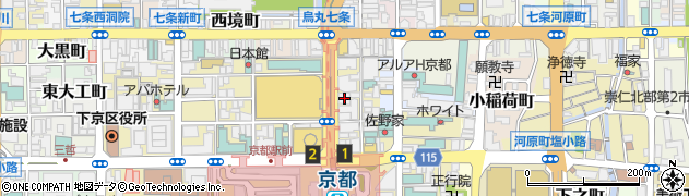 京都中央信用金庫駅前支店周辺の地図