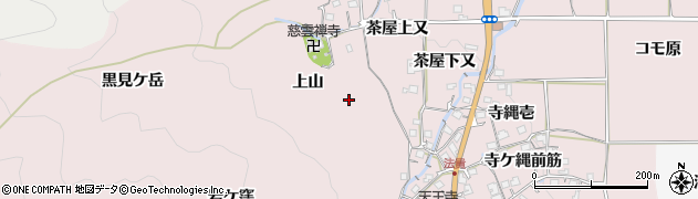 京都府亀岡市曽我部町法貴（上山）周辺の地図