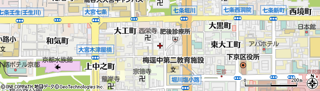 京都府京都市下京区川端町周辺の地図