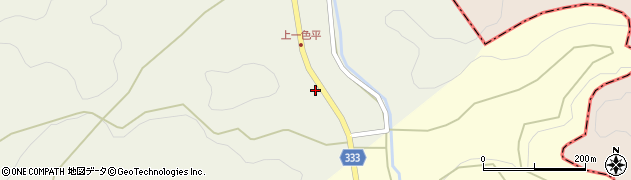 愛知県岡崎市切山町（上一色平）周辺の地図