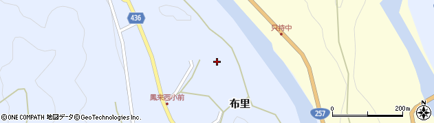 愛知県新城市布里（宮ノ前）周辺の地図