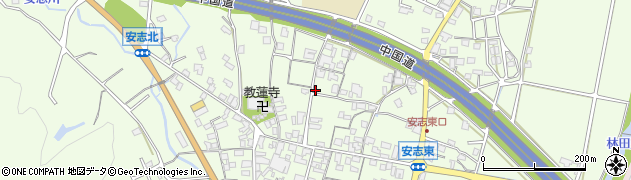 兵庫県姫路市安富町安志周辺の地図