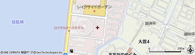 滋賀県大津市萱野浦周辺の地図