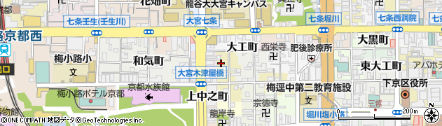 京都府京都市下京区徹宝町周辺の地図