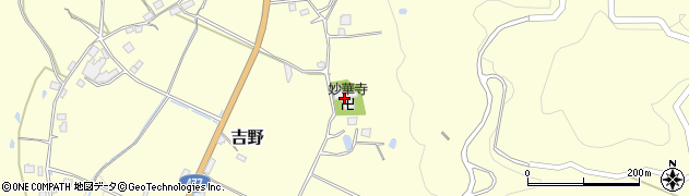 大阪府能勢町（豊能郡）吉野周辺の地図
