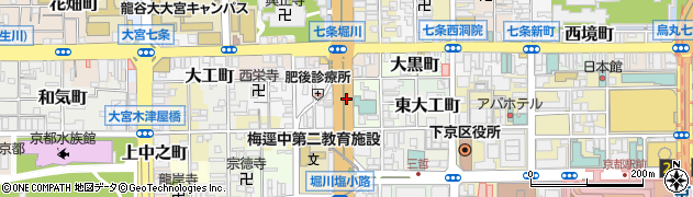京都府京都市下京区油小路町周辺の地図