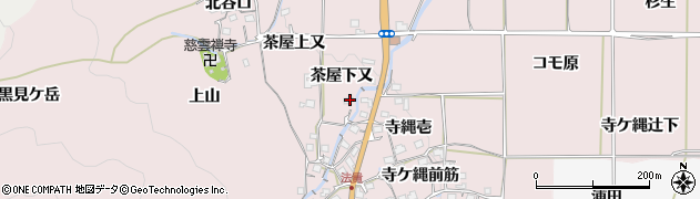 京都府亀岡市曽我部町法貴茶屋下又周辺の地図