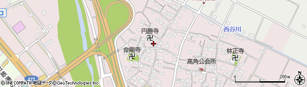 三重県四日市市高角町47周辺の地図