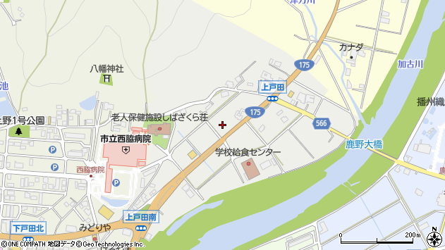 〒677-0035 兵庫県西脇市上戸田の地図