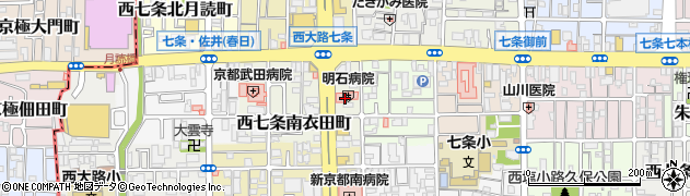 明石病院周辺の地図