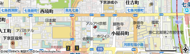 京都府京都市下京区塩小路町518周辺の地図