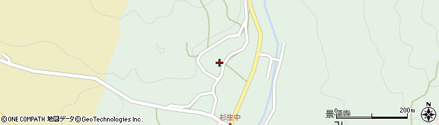 兵庫県猪名川町（川辺郡）杉生（岩神）周辺の地図