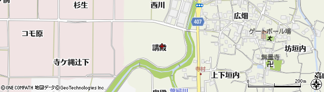 京都府亀岡市曽我部町寺（講殿）周辺の地図