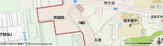 愛知県東海市養父町（穴田）周辺の地図