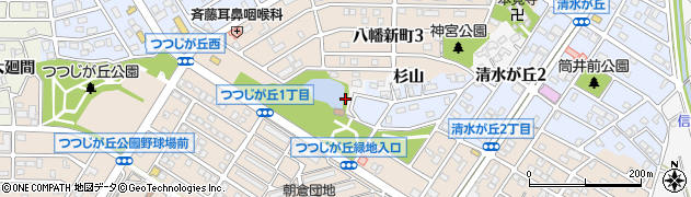 愛知県知多市八幡森下周辺の地図