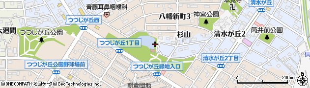 愛知県知多市八幡（森下）周辺の地図