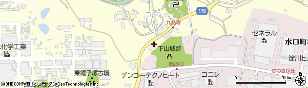 滋賀県甲賀市水口町下山1221周辺の地図