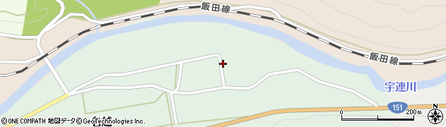 愛知県新城市名越（小林）周辺の地図