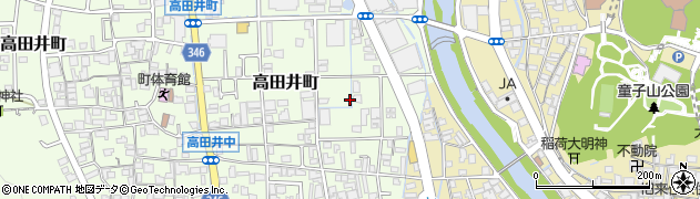兵庫県西脇市高田井町周辺の地図