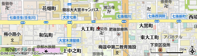 京都府京都市下京区下魚棚四丁目363周辺の地図