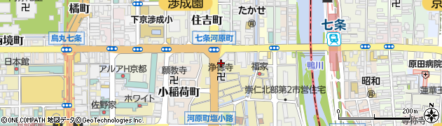 京都府京都市下京区材木町463周辺の地図
