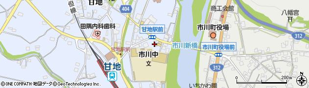 兵庫県神崎郡市川町甘地857周辺の地図