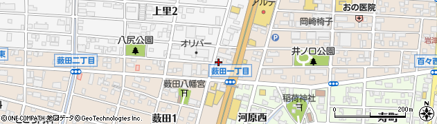 天下一品 岡崎店周辺の地図