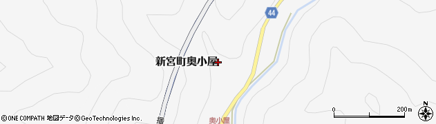 兵庫県たつの市新宮町奥小屋周辺の地図