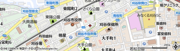 中日新聞刈谷通信局周辺の地図