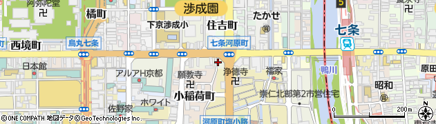 京都府京都市下京区材木町505周辺の地図