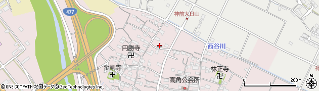三重県四日市市高角町2906周辺の地図