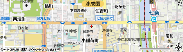 京都府京都市下京区材木町477周辺の地図