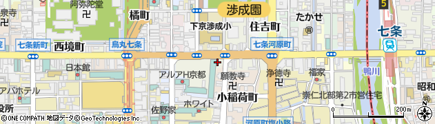 京都府京都市下京区材木町489周辺の地図