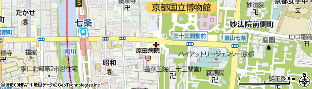 株式会社アルティム　七条店周辺の地図