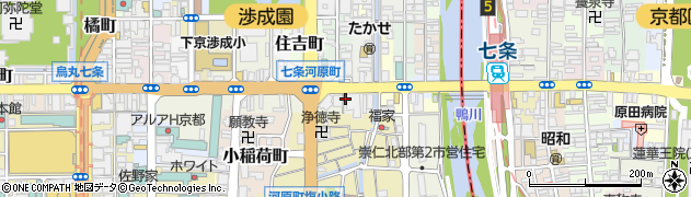京都府京都市下京区材木町453周辺の地図