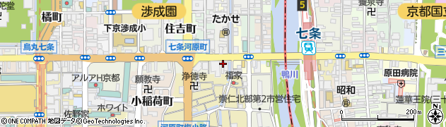 京都府京都市下京区新日吉町137周辺の地図