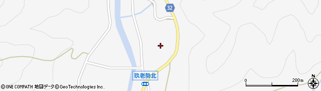 愛知県新城市玖老勢（山下）周辺の地図