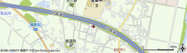 兵庫県姫路市安富町安志256周辺の地図