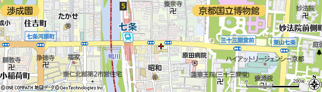 株式会社エリッツ　七条京阪店周辺の地図