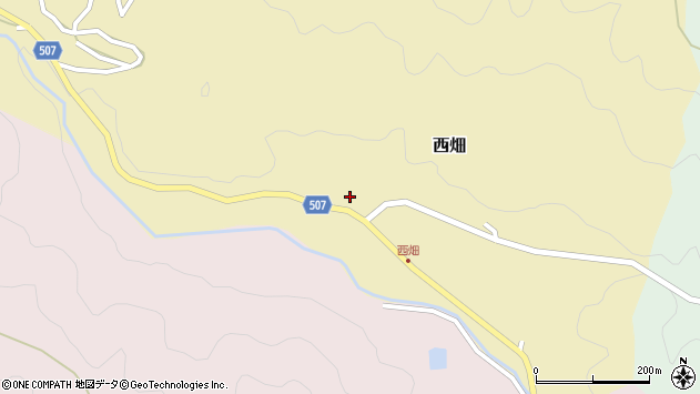 〒666-0203 兵庫県川辺郡猪名川町西畑の地図