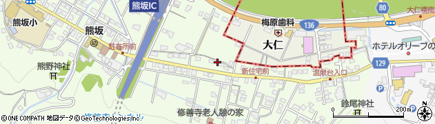 静岡県伊豆市熊坂86周辺の地図