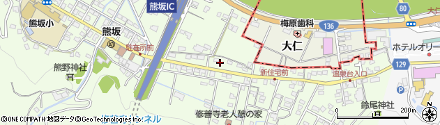静岡県伊豆市熊坂88周辺の地図