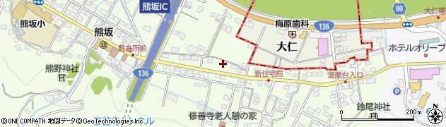 静岡県伊豆市熊坂87周辺の地図