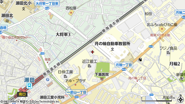 〒520-2152 滋賀県大津市月輪の地図
