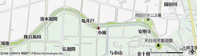 愛知県東浦町（知多郡）緒川（欠之前）周辺の地図